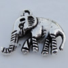 Pendant Zinc Alloy Jewelry Findings Lead-free, Elephand  20x15mm Hole:1mm Sold by Bag