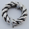 Bead Zinc Alloy Jewelry Findings Lead-free, Donut 8mm,4.5mm Sold by Bag