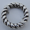 Bead Zinc Alloy Jewelry Findings Lead-free, Donut 9mm,5.5mm Sold by Bag
