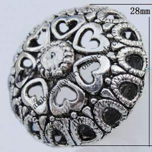Bead Caps CZinc Alloy Jewelry Findings Lead-free, 28x16mm Hole:1mm Sold by Bag
