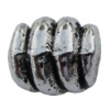 Bead Zinc Alloy Jewelry Findings Lead-free, Helix 5x4mm, Hole:1mm Sold by Bag