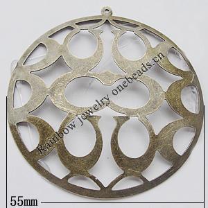 Iron Jewelry finding Connectors/links Pb-free, 55mm Hole:1mm, Sold by Bag