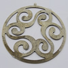 Iron Jewelry finding Pendant Lead-free, 60mm Hole:1mm, Sold by Bag