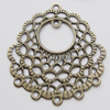  Iron Jewelry finding Connectors/links Pb-free, 36x40mm Hole:1mm, Sold by Bag