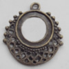 Connector, Lead-free Zinc Alloy Jewelry Findings, 23x22mm Hole=1mm, Sold by Bag