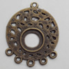 Connector, Lead-free Zinc Alloy Jewelry Findings, 26x31mm Hole=1mm, Sold by Bag