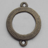 Connector, Lead-free Zinc Alloy Jewelry Findings, 18x24mm Hole=1mm, Sold by Bag