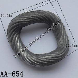 Connector, Lead-free Zinc Alloy Jewelry Findings, 14.5x17.5mm  Sold by Bag