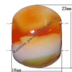 Resin Beads, 23x18mm Thickness:11mm Hole:1mm Sold by Bag