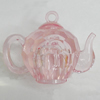 Transparent Acrylic Pendant, Kettle 33x42mm Hole:3mm, Sold by Bag