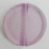 Transparent Acrylic Beads, Flat Round 23mm Hole:2mm, Sold by Bag