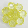 Transparent Acrylic Beads, Flower 32mm Hole:2mm, Sold by Bag