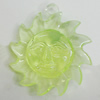 Transparent Acrylic Beads, 39x36mm Hole:3mm, Sold by Bag