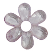 Transparent Acrylic Beads, Flower O:45mm I:10mm, Sold by Bag