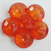 Transparent Acrylic Beads, Flower 37mm, Sold by Bag