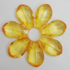 Transparent Acrylic Beads, Flower O:55mm I:12mm, Sold by Bag