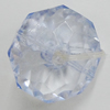 Transparent Acrylic Beads, Faceted Flat Round 18mm Hole:3mm, Sold by Bag