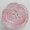 Transparent Acrylic Beads, Flower 17mm Hole:2mm, Sold by Bag