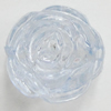 Transparent Acrylic Beads, Flower 17mm Hole:2mm, Sold by Bag