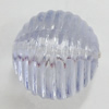 Transparent Acrylic Beads, Edge Round 19mm Hole:3mm, Sold by Bag