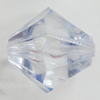 Transparent Acrylic Beads, Bicone 21x22mm Hole:2.5mm, Sold by Bag