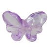 Transparent Acrylic Beads, Butterfly 27x18mm Hole:2.5mm, Sold by Bag