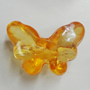 Transparent Acrylic Beads, Butterfly 27x18mm Hole:2.5mm, Sold by Bag