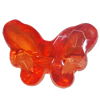 Transparent Acrylic Beads, Butterfly 27x18mm Hole:2.5mm, Sold by Bag