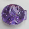 Transparent Acrylic Beads, Pig 26x21.5mm Hole:2.5mm, Sold by Bag