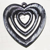 Handmade Acrylic Enamel Pendant, Teardrop 48x47mm, Sold by Bag