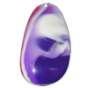 Resin Colorful Pendant, 57x29mm Thickness:15mm, Hole:2.5mm Sold by Bag