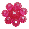 Transparent Acrylic Beads, Flower 18mm Hole:2.5mm, Sold by Bag