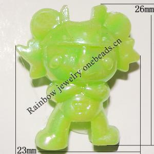 Solid Acrylic Beads, 26x23mm Hole:5mm, Sold by Bag