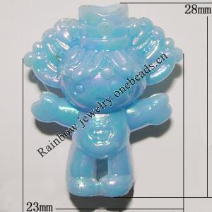 Solid Acrylic Beads, 28x23mm Hole:5mm, Sold by Bag