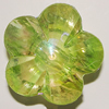 Transparent Acrylic Beads, Flower 24mm, Sold by Bag