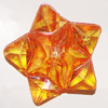 Transparent Acrylic Beads, Star 37mm, Sold by Bag