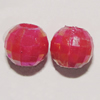 Solid Acrylic Beads, Round 7mm Hole:2mm, Sold by Bag