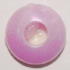 Solid Acrylic Pendant/Charm, Flat Round 12mm Hole:3mm, Sold by Bag