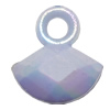 Solid Acrylic Pendant/Charm, Sector 15x14mm Hole:2mm, Sold by Bag