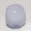 Solid Acrylic Spacer Beads, Faceted Oval 13x11mm Hole:3mm, Sold by Bag