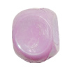 Solid Acrylic Spacer Beads, Faceted Oval 13x10mm Hole:3.5mm, Sold by Bag