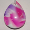 Resin Colorful Pendant, 39x31mm Thickness:7mm, Hole:4.5mm Sold by Bag