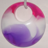 Resin Colorful Pendant, 35mm Thickness:7mm, Hole:13mm Sold by Bag