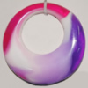 Resin Colorful Pendant, 50mm,26mm Thickness:7mm Sold by Bag