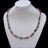 22 Inch Cowhide (Cowskin) with waxed cotton and Jewelry Beads Necklace  Sold by Bag 