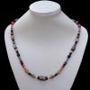 22 Inch Cowhide (Cowskin) with waxed cotton and Jewelry Beads Necklace  Sold by Bag 