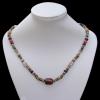 18 Inch Cowhide (Cowskin) with waxed cotton and Jewelry Beads Necklace  Sold by Bag 