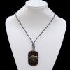 14 Inch Cowhide (Cowskin) with waxed cotton and Jewelry Beads Necklace  Sold by Bag 