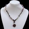 18 Inch Cowhide (Cowskin) with waxed cotton and Jewelry Beads Necklace  Sold by Bag 