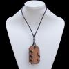 15 Inch Cowhide (Cowskin) with waxed cotton and Jewelry Beads Necklace  Sold by Bag 